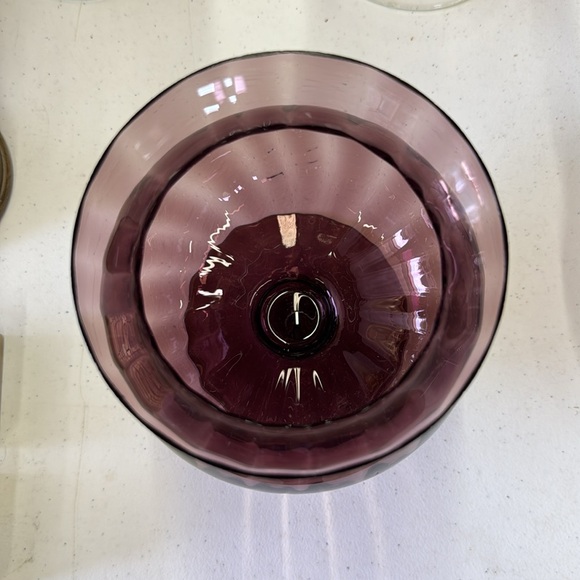 ❤️Vintage Purple Footed Glass Vase/ Dish - Picture 2 of 3